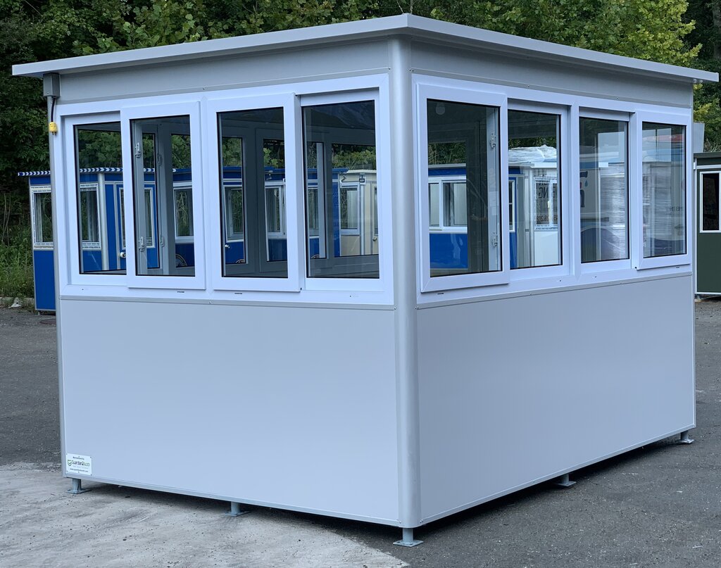 outdoor booth for security for safety and warmth in winter