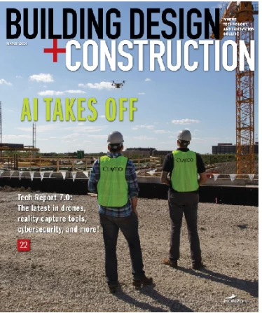 Magazine cover for Building Design + Construction