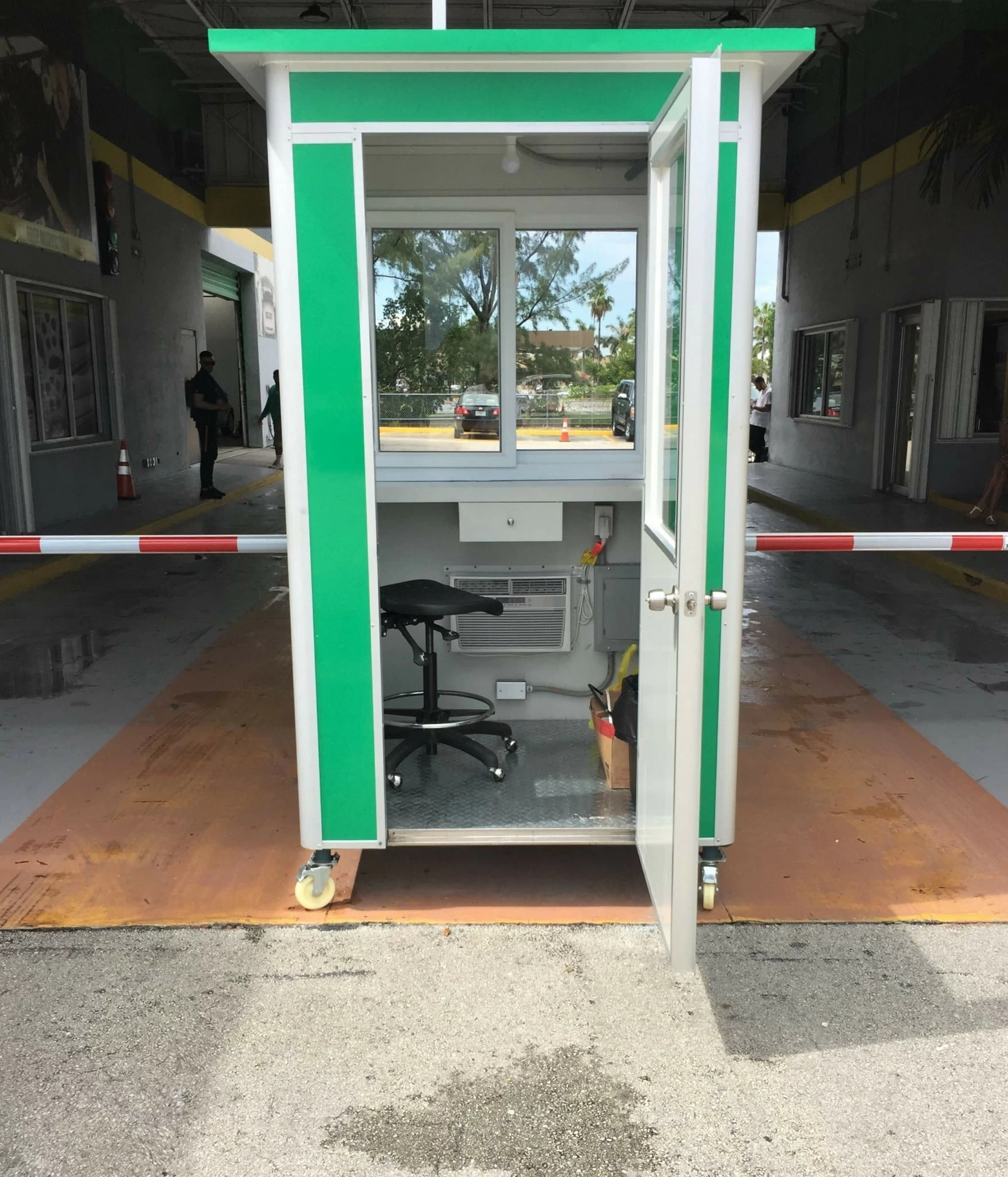 physical access control booth