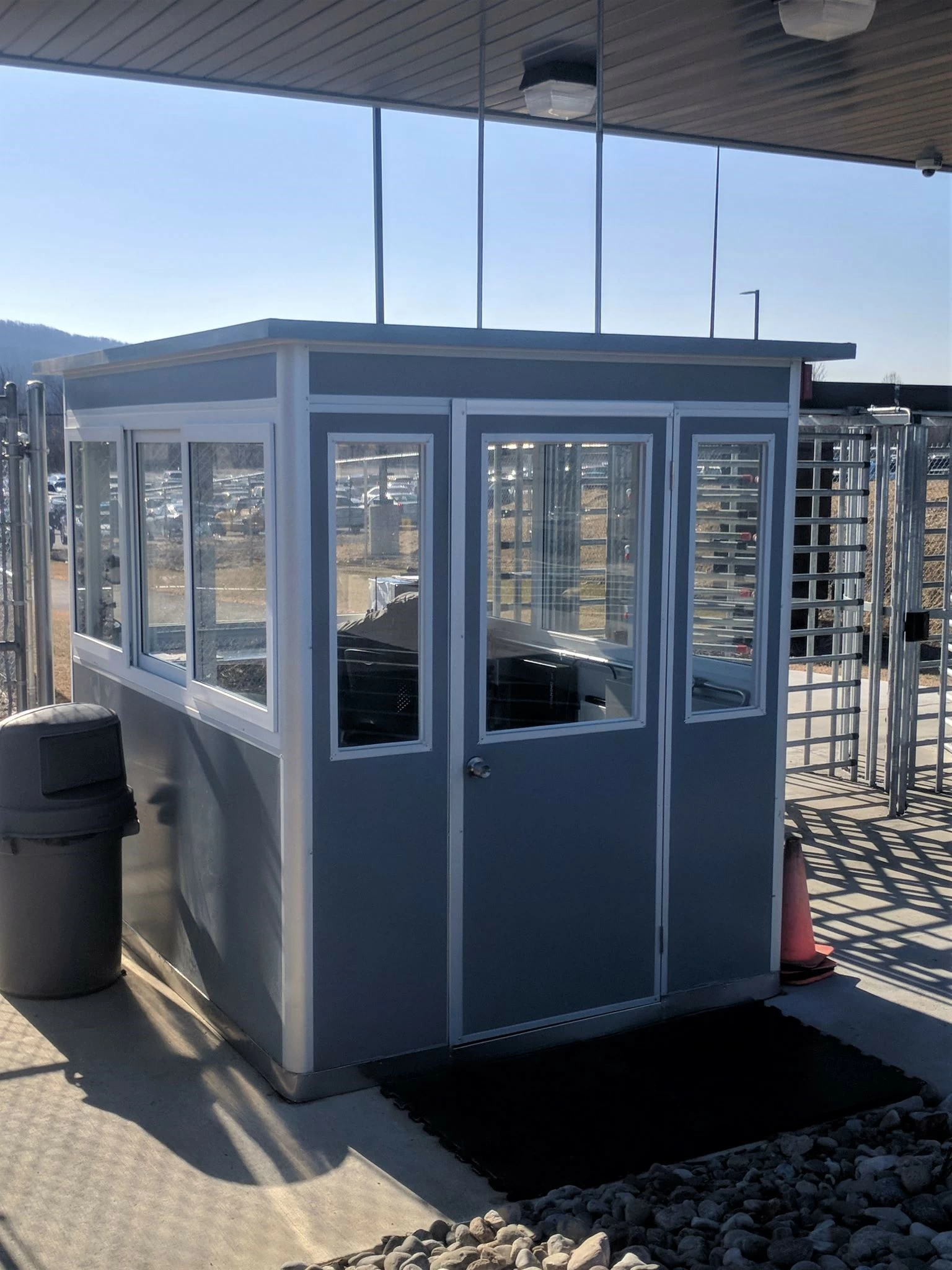 security booth for physical access control