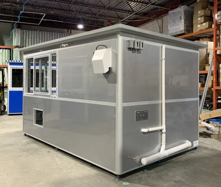 Custom prefab booth for industrial facilities