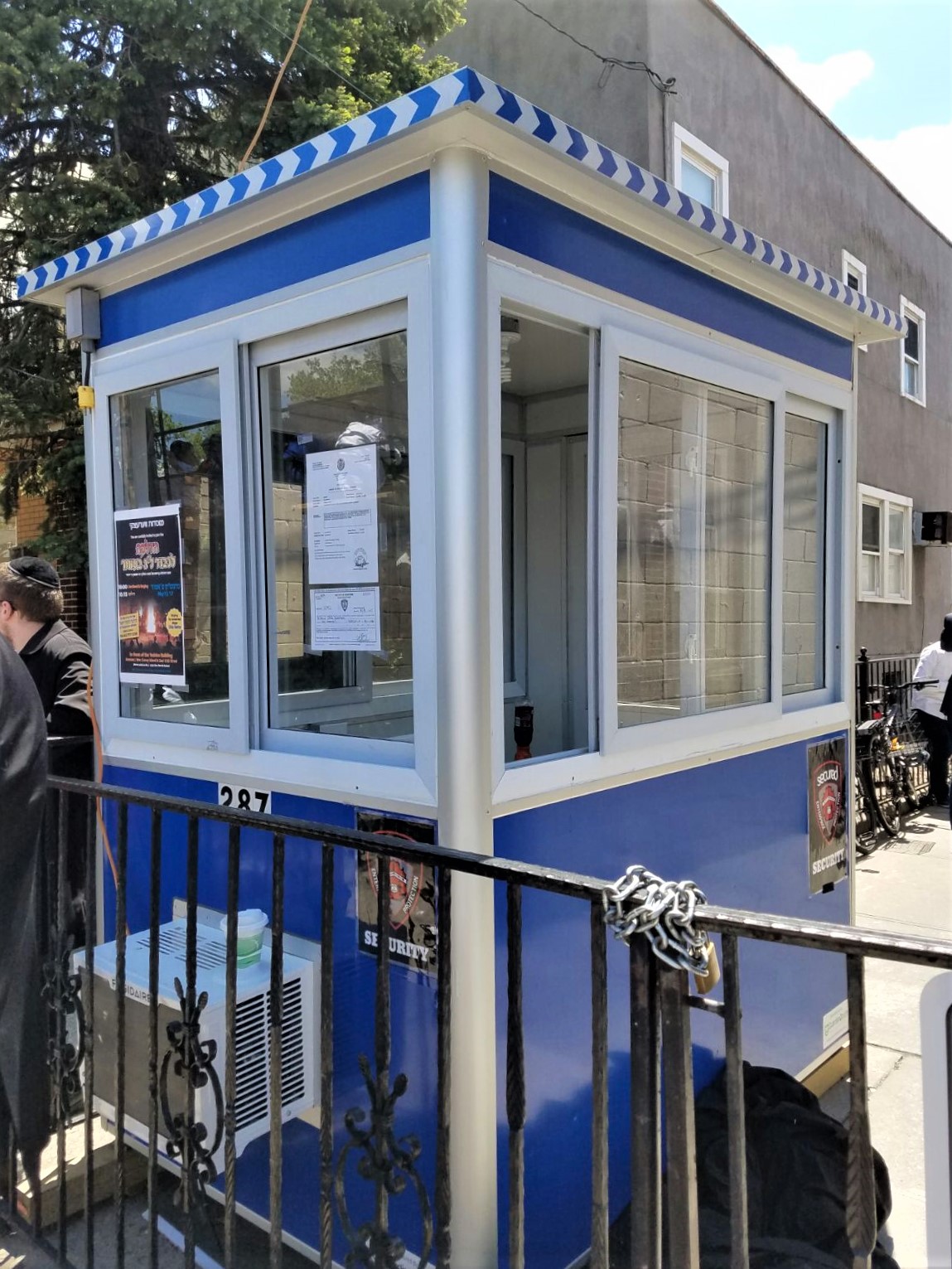 school security prefab booth