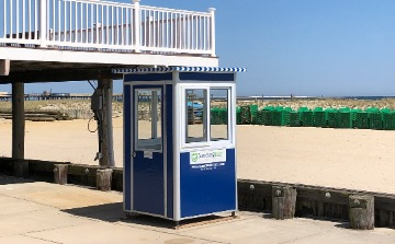 Security booth solutions for outdoor settings