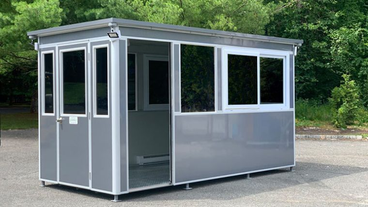 Temperature-controlled booth for staff comfort and performance