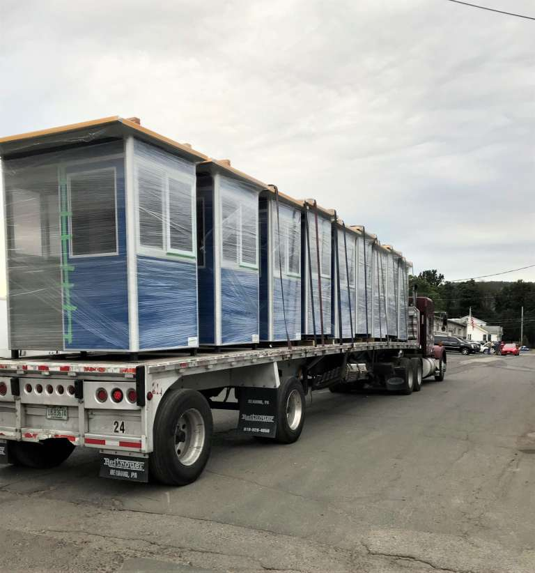 delivering hotel lobby office booths