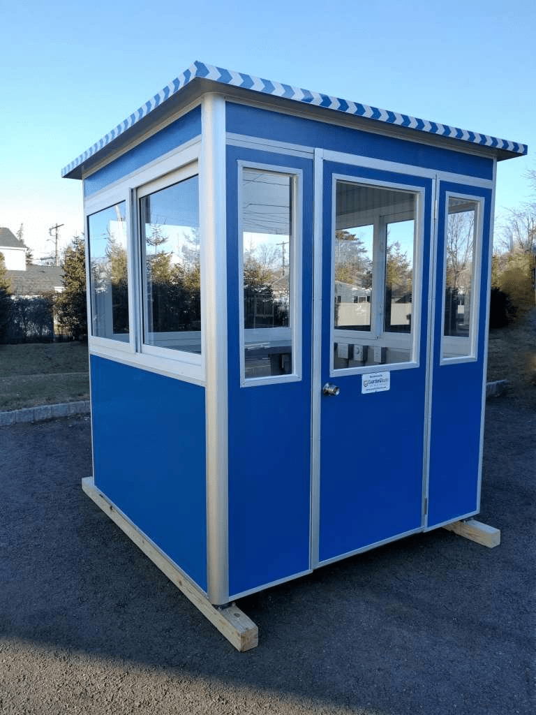 modular security booth for residential buildings